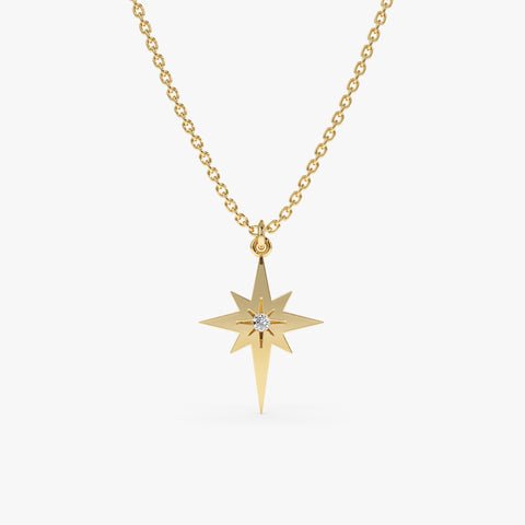 North Star Diamond Necklace, Evangeline North Star Diamond Necklace