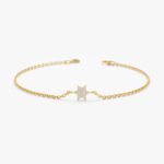 Pave Diamond Star Of David Bracelet