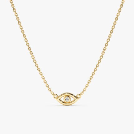 Single Diamond Lucky Eye Necklace