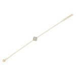 0.07Ct Diamond & 0.40Ct Mother Of Pearl Clover Bracelet - Image 3