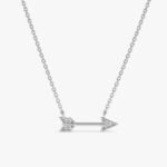 Natural Diamond Arrow Necklace - Image 2