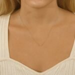 Natural Diamond Bar Necklace - 图片 3