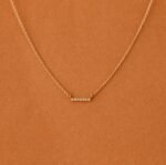 Natural Diamond Bar Necklace - 图片 5