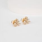 Natural Diamond Bumblebee Studs - 图片 4