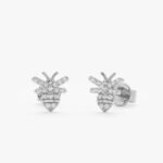 Natural Diamond Bumblebee Studs - 图片 2