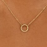 Natural Diamond Circle Of Life Necklace - Image 4