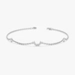 Diamond Crescent Moon Station Bracelet - Image 2