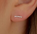 Diamond Ear Crawler Studs - 图片 3