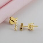 Diamond Ear Crawler Studs - 图片 5