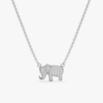 Natural Diamond Elephant Necklace - Image 2