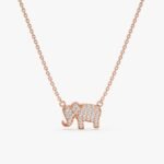 Natural Diamond Elephant Necklace - Image 5