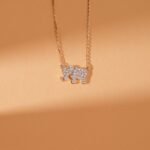 Natural Diamond Elephant Necklace - Image 4