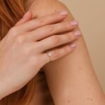 Natural Diamond Halo Engagement Ring - 图片 3