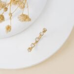 18K Solid Gold Natural Diamond Hexagon Ring - Image 4