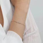 Diamond Name Bracelet with Paperclip Chain - 图片 3