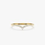 Diamond Nesting V Ring