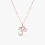 Diamond OM Mantra Necklace - 图片 5