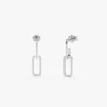 Natural Natural Diamond Paperclip Earrings - 图片 2