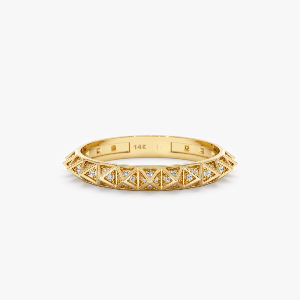 Diamond Pyramid Eternity Ring