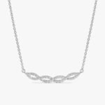 Natural Diamond Twist Necklace - Image 2