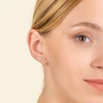 Natural Diamond Vine Ear Climbers Studs - 图片 6
