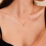 Natural Diamond Wishbone Necklace - Image 5