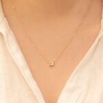 Emerald Cut Rose Quartz Necklace - Image 5