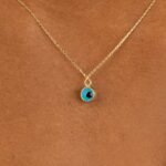 Evil Eye Glass Charm Necklace - 图片 5