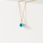 Evil Eye Glass Charm Necklace - 图片 6