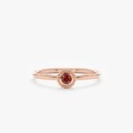 Garnet Art Deco Ring - 图片 7