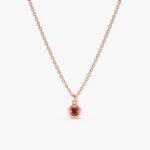 Garnet Charm Necklace - Image 5
