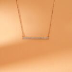Long Natural Diamond Bar Necklace - Image 2