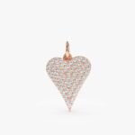 Long Diamond Heart Charm - 图片 7