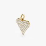 Long Diamond Heart Charm - 图片 3