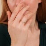 18K Solid Gold Marquise Natural Diamond Open Ring - 图片 4