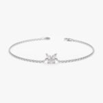 Marquise Diamonds Butterfly Bracelet - 图片 2