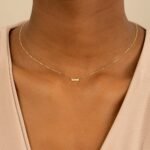 Minimalistic Design Natural Diamond Bar Necklace - 图片 6