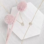 Minimalistic Solid Gold Natural Diamond Hamsa Necklace - Image 2