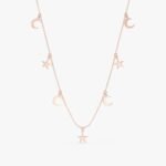 Moon & Star Drop Necklace - 图片 3