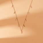 Multi Diamond Bar Necklace - Image 3