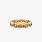 Natural Citrine Eternity Ring - 图片 6