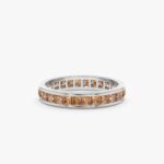 Natural Citrine Eternity Ring - 图片 3