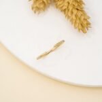 18K Solid Gold Natural Diamond Claw Ring