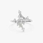 14K Solid Gold Natural Diamond Ivy Ring - Image 2