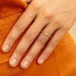 18K Solid Gold Opal Chain Ring - Image 6