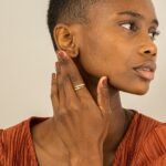 18K Solid Gold Open Natural Diamond Wrap Around Ring - Image 5