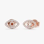Pave Natural Diamond Evil Eye Studs - Image 4