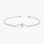 Pave Diamond Star Of David Bracelet - Image 2