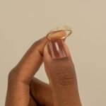 14K Solid Gold Pave Natural Diamond Wide Ring - 图片 4