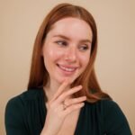 14K Solid Gold Pear Cut Emerald X Ring - 图片 4